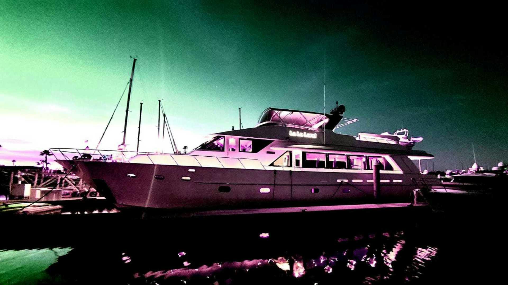 a boat in the water aboard LA LA LAND Yacht for Sale