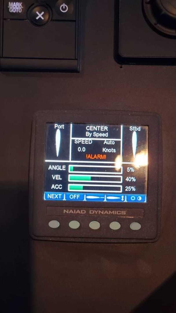 graphical user interface aboard LA LA LAND Yacht for Sale