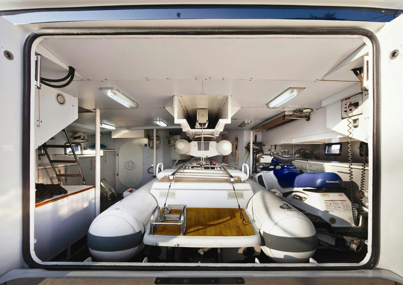 a machine inside a machine aboard LADY MOH Yacht for Sale