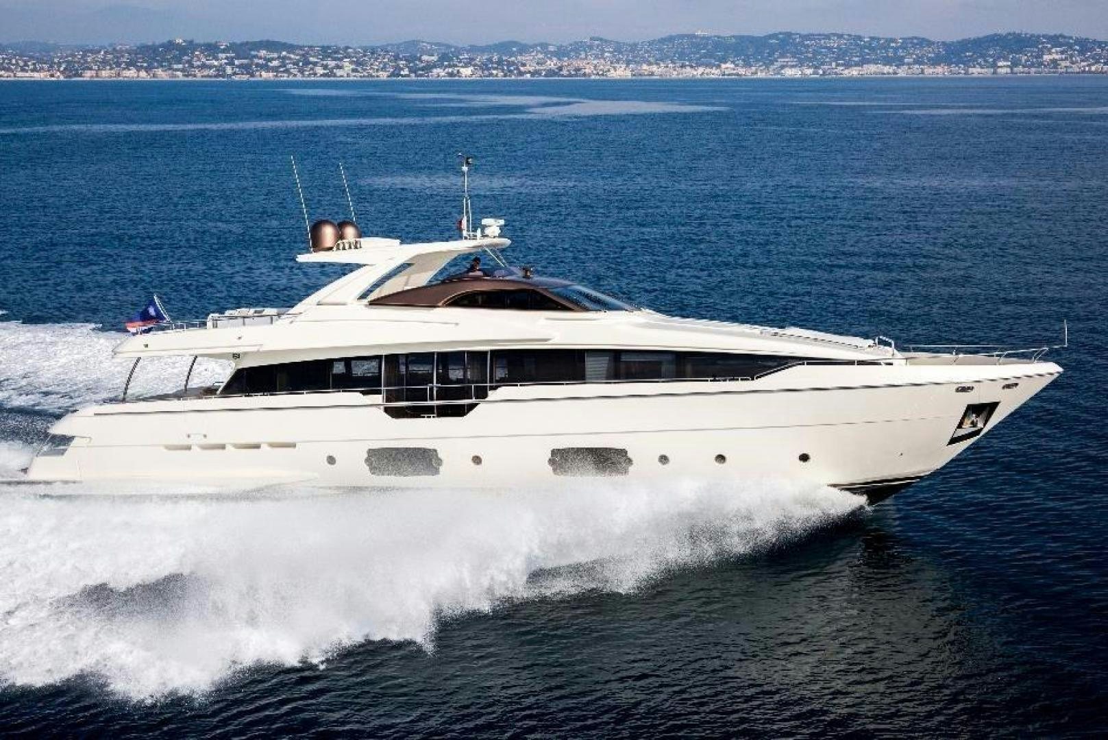 a boat on the water aboard HAPPY BLUE II Yacht for Sale