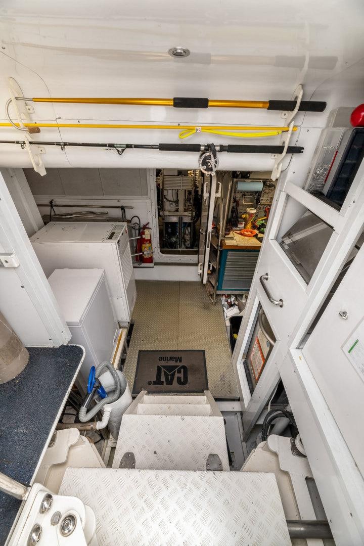 inside of a vehicle aboard BERADA Yacht for Sale