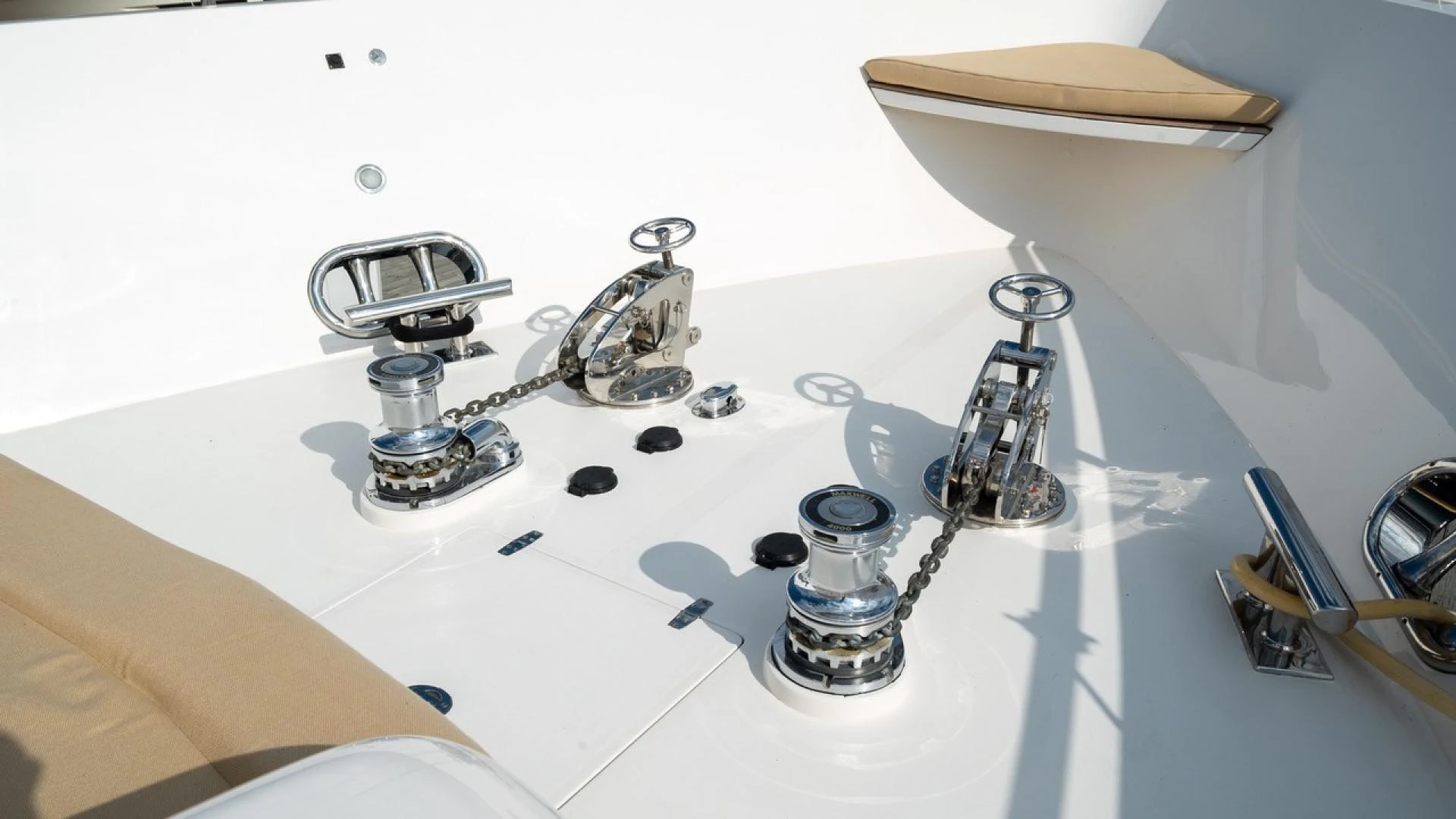 a close-up of a lab equipment aboard TRITON Yacht for Sale