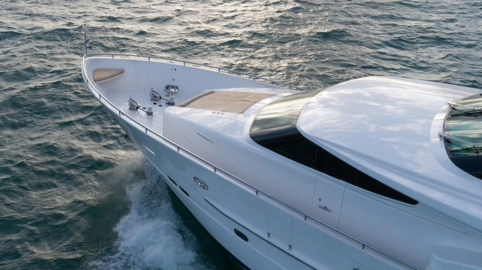 a boat in the water aboard TRITON Yacht for Sale