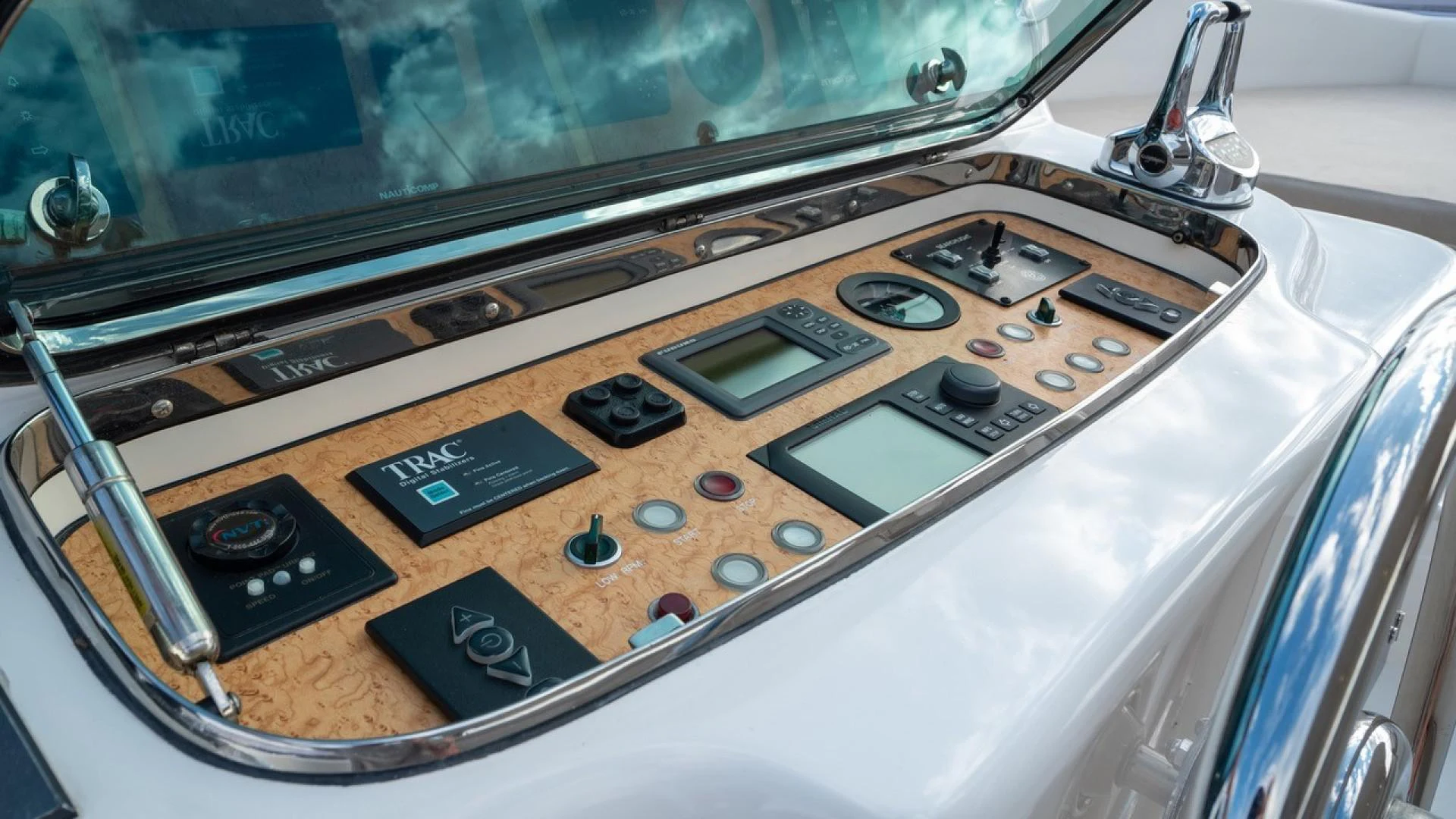 a machine with buttons and dials aboard TRITON Yacht for Sale