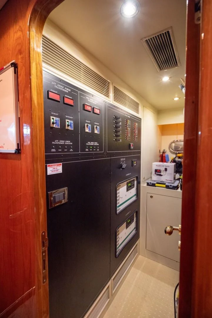 a machine in a room aboard TRITON Yacht for Sale