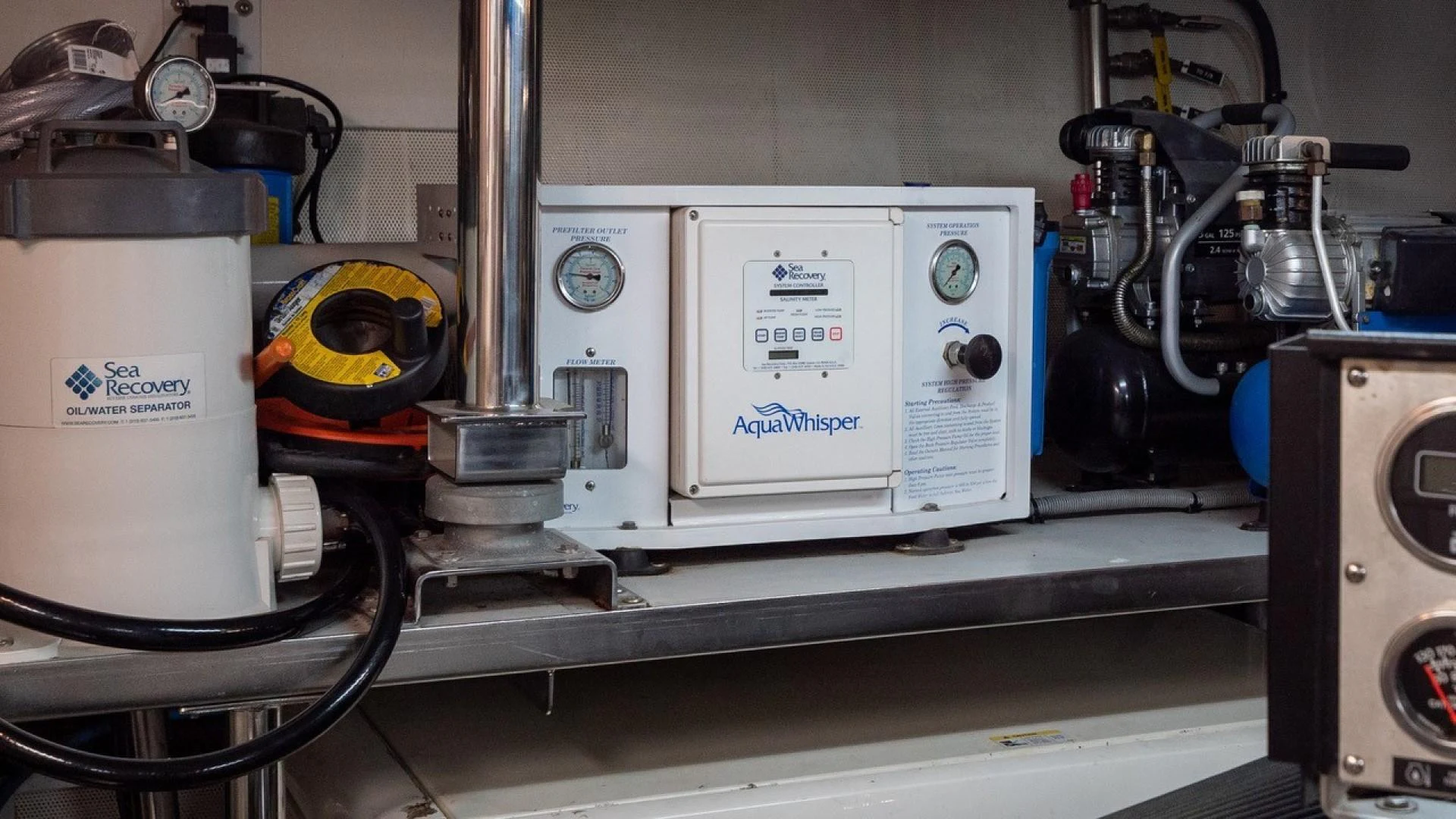 a machine on the counter aboard TRITON Yacht for Sale