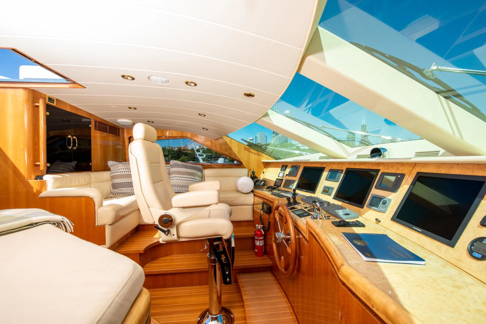 inside of a plane aboard TRITON Yacht for Sale