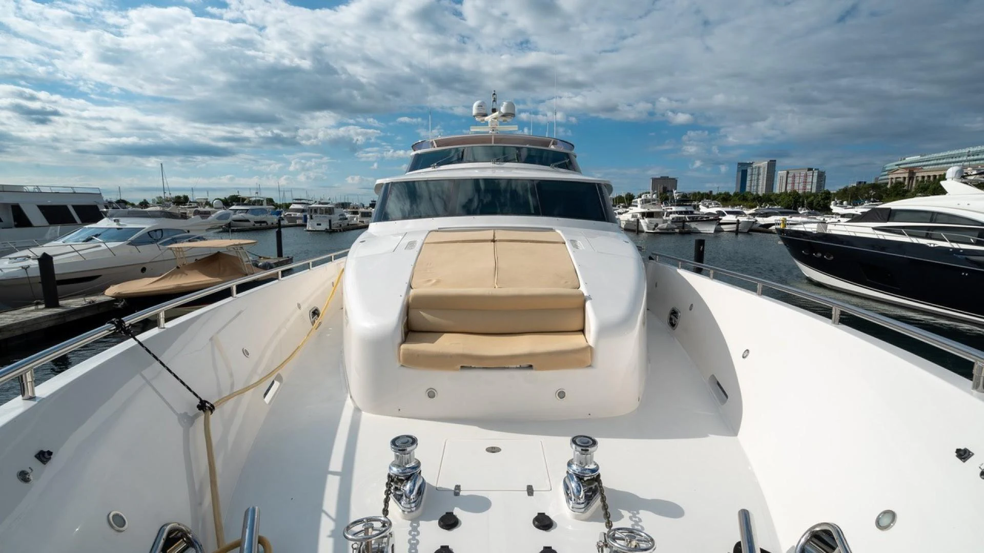 a boat with a robot on it aboard TRITON Yacht for Sale