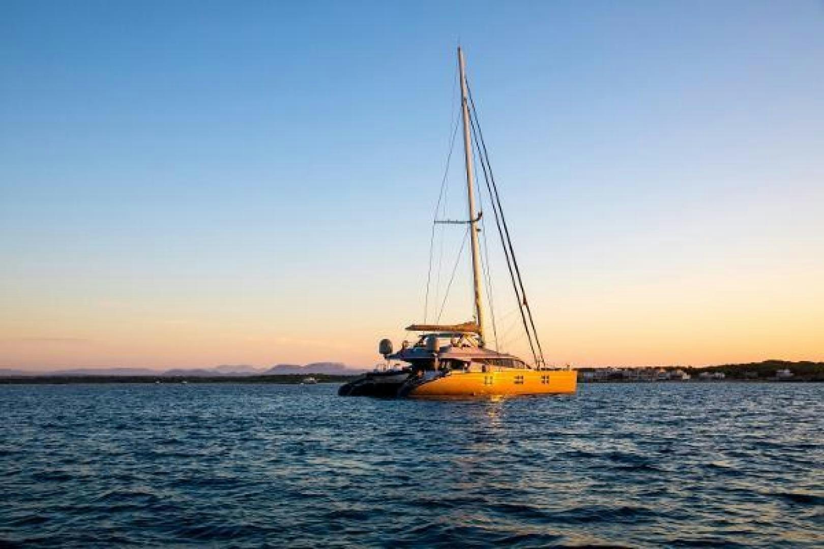 a sailboat in the water aboard CARTOUCHE Yacht for Sale