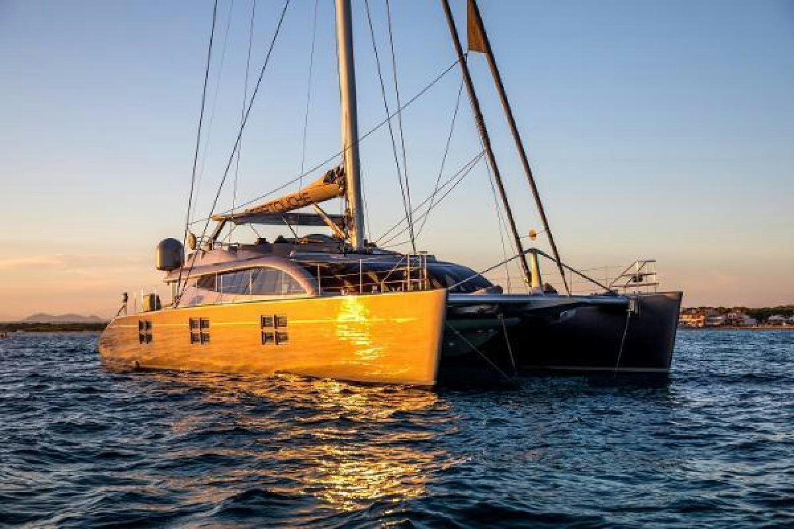 a boat on the water aboard CARTOUCHE Yacht for Sale