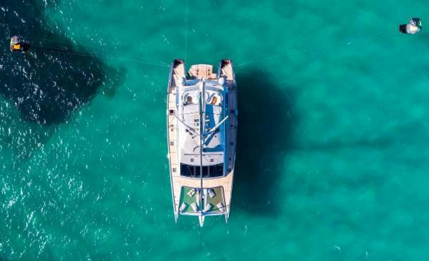 a ship in the water aboard CARTOUCHE Yacht for Sale