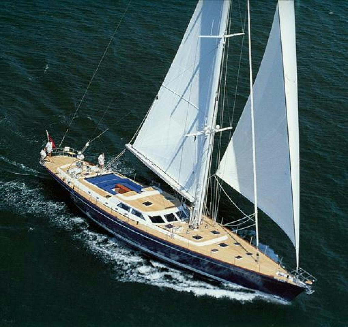 a sailboat on the water aboard MAYA RAY Yacht for Sale