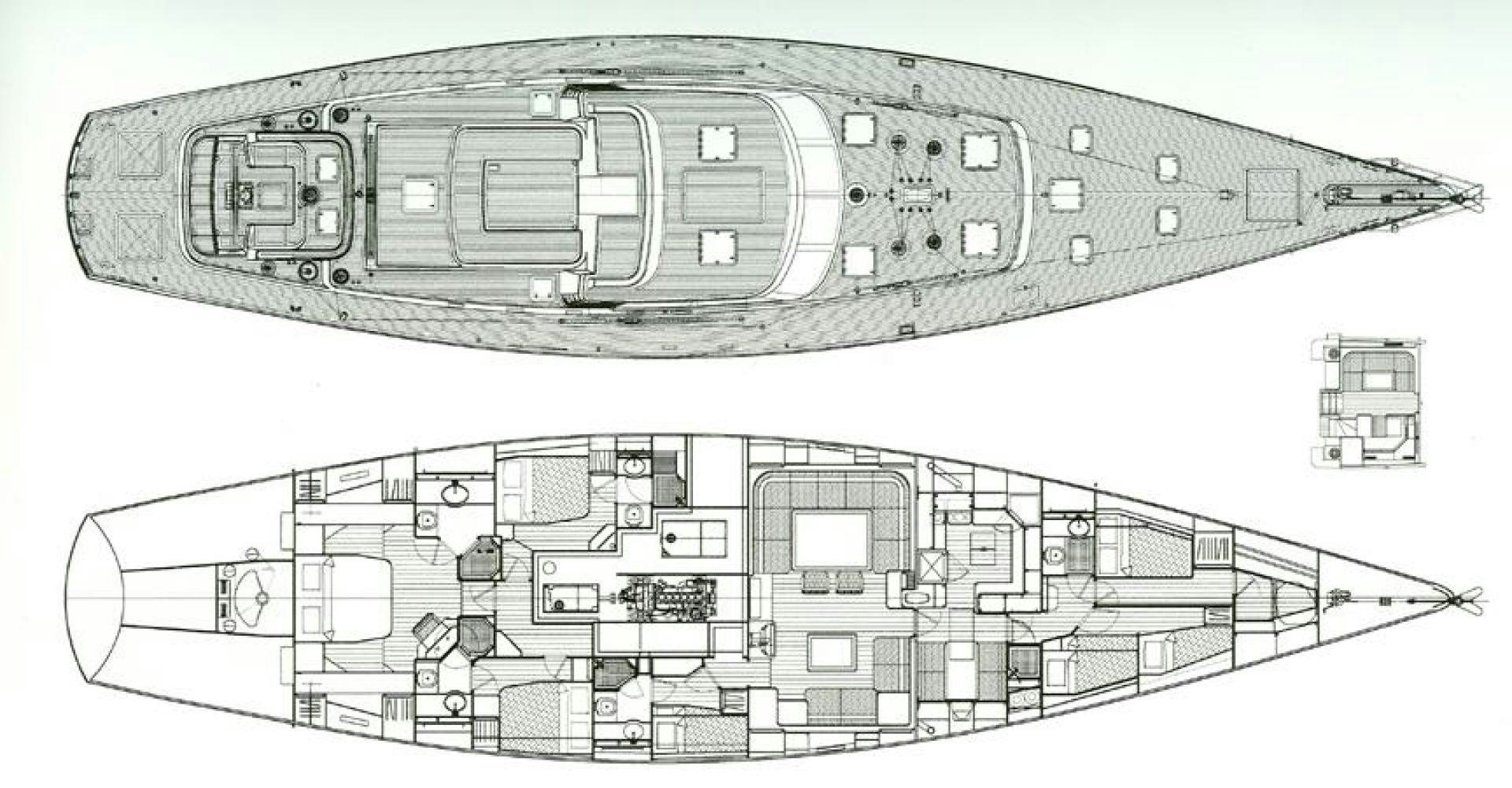 a close-up of a building aboard MAYA RAY Yacht for Sale