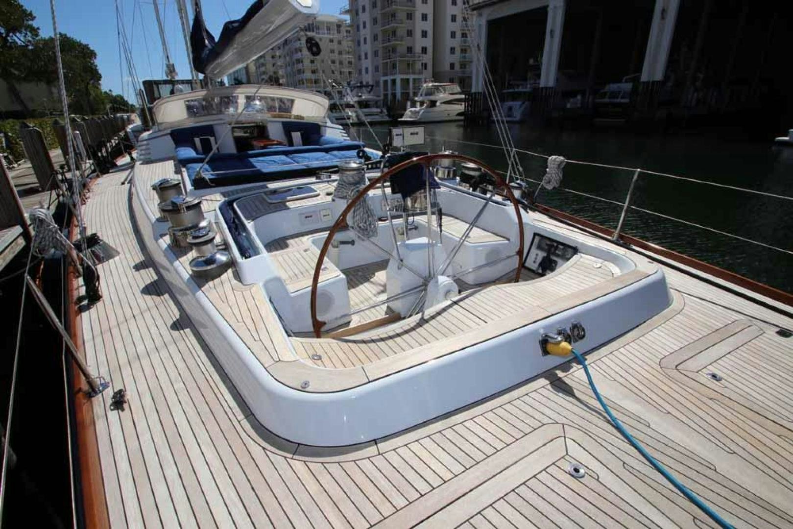 a boat on a deck aboard MAYA RAY Yacht for Sale