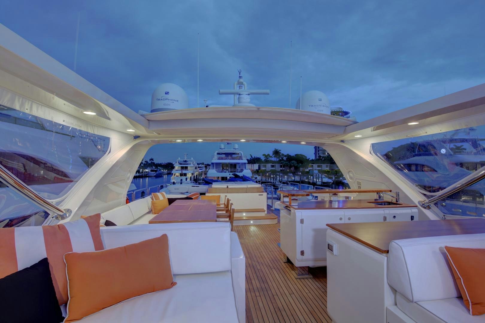 inside of a yacht aboard SORRIDENTE Yacht for Sale