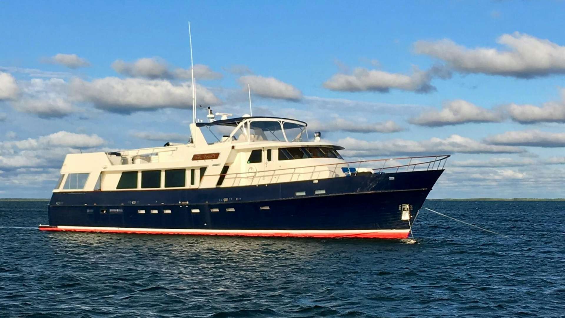 a boat in the water aboard CAROLE TOO Yacht for Sale