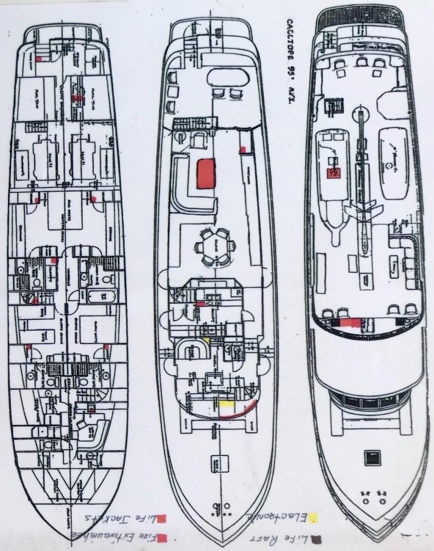 diagram aboard CAROLE TOO Yacht for Sale