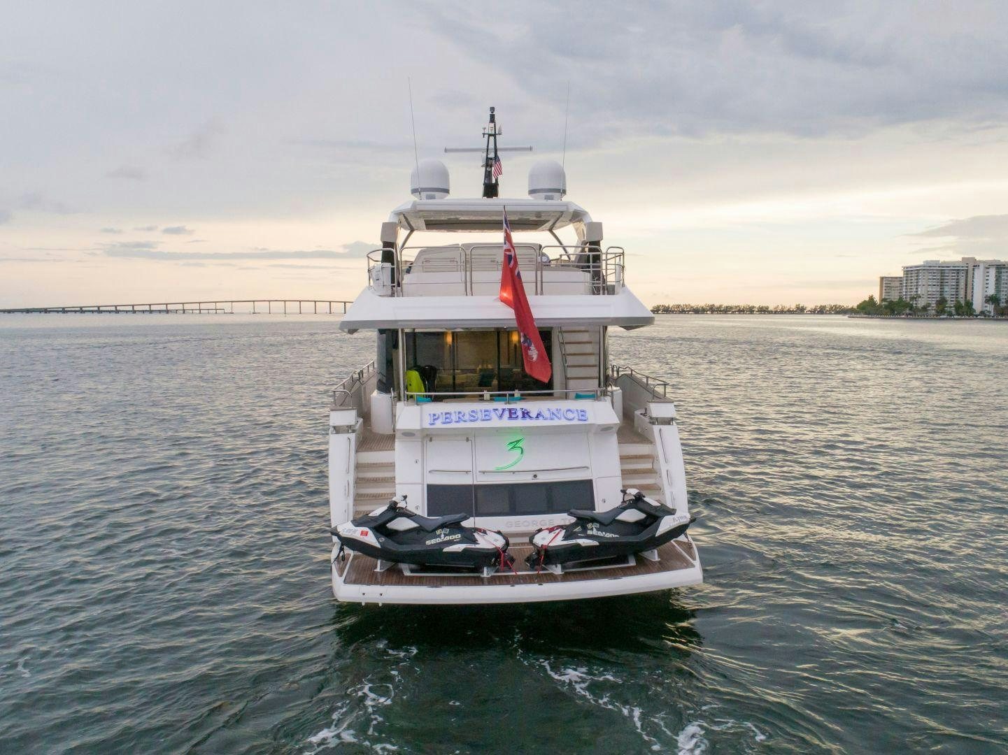 a boat in the water aboard PERSEVERANCE 3 Yacht for Sale