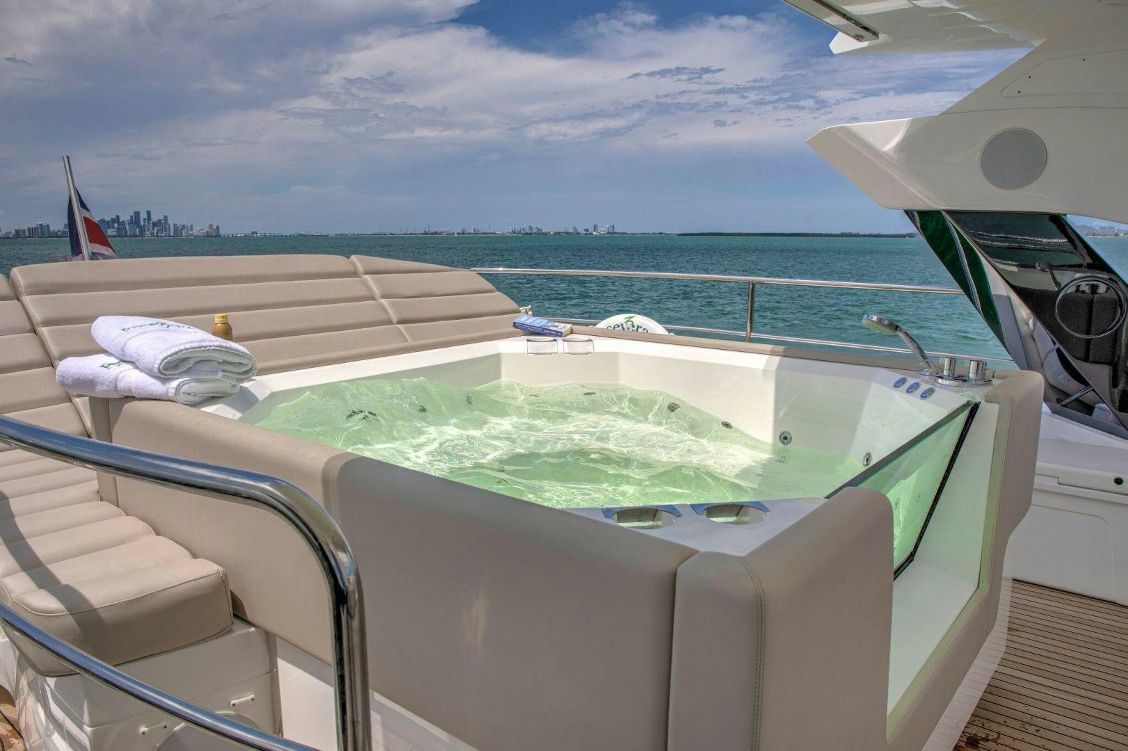 a pool on a boat aboard PERSEVERANCE 3 Yacht for Sale