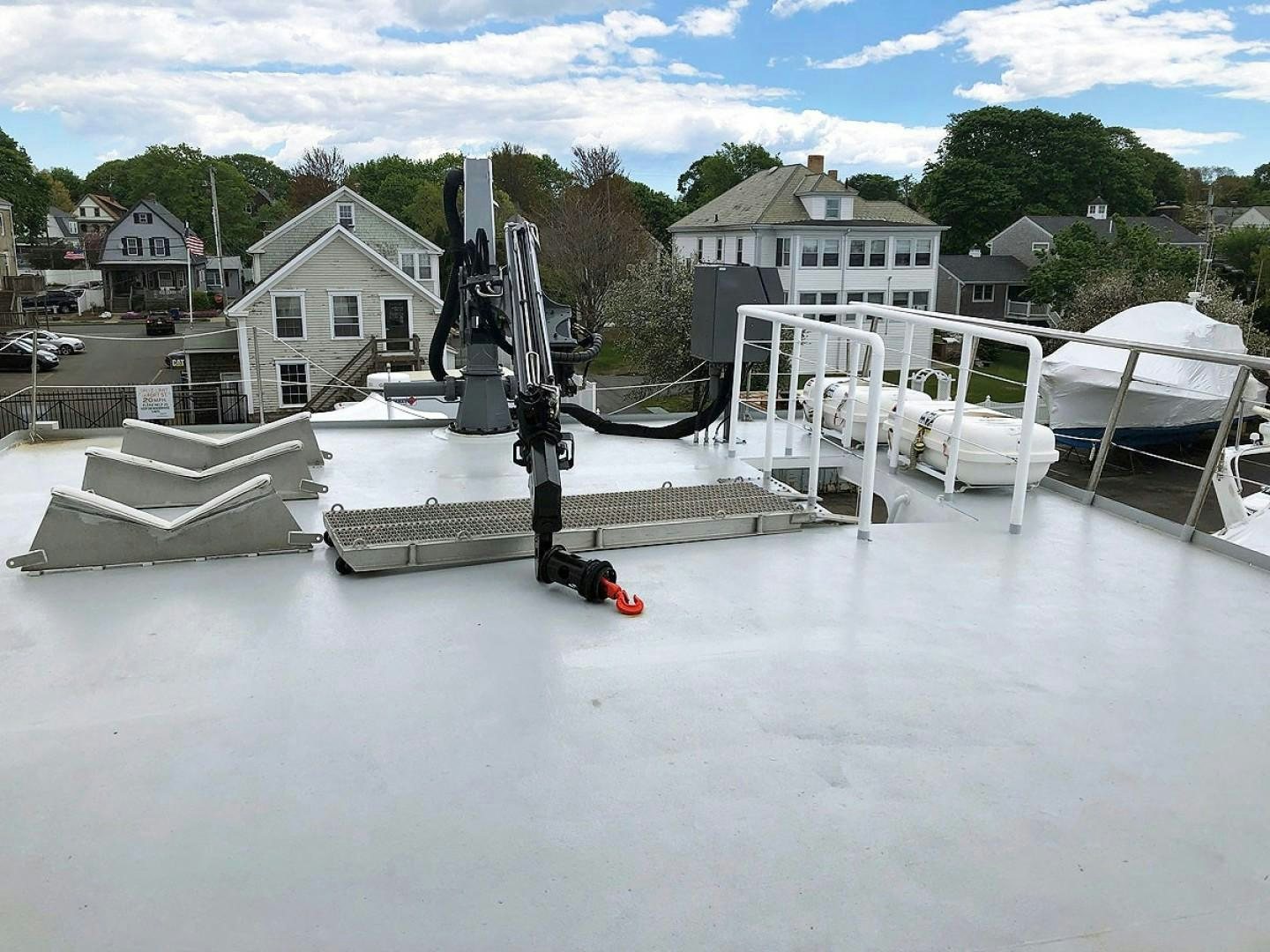 a group of metal objects in the water aboard CARE BEAR Yacht for Sale