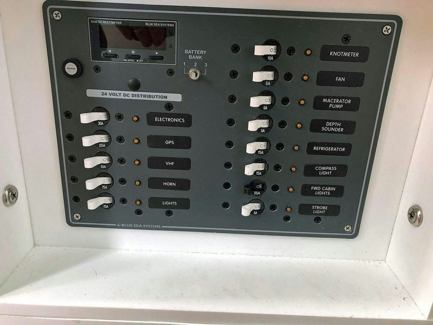 a rectangular electronic device aboard CARE BEAR Yacht for Sale