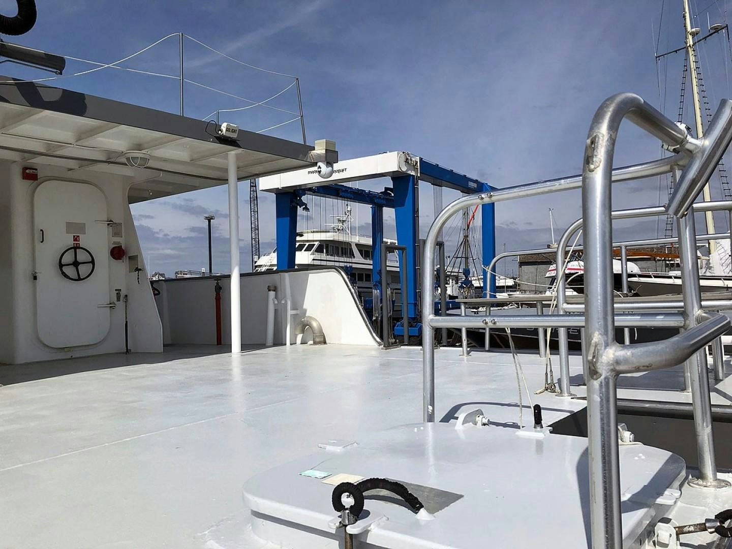 a close-up of a factory aboard CARE BEAR Yacht for Sale