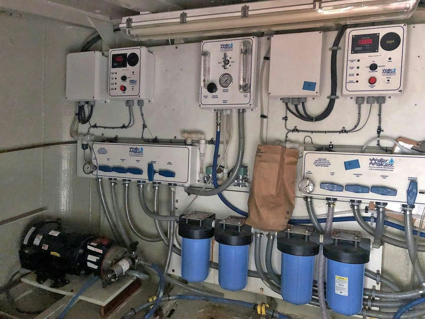 a machine with wires aboard CARE BEAR Yacht for Sale