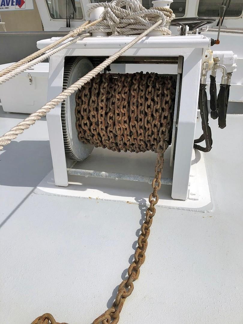 a white machine with wires aboard CARE BEAR Yacht for Sale