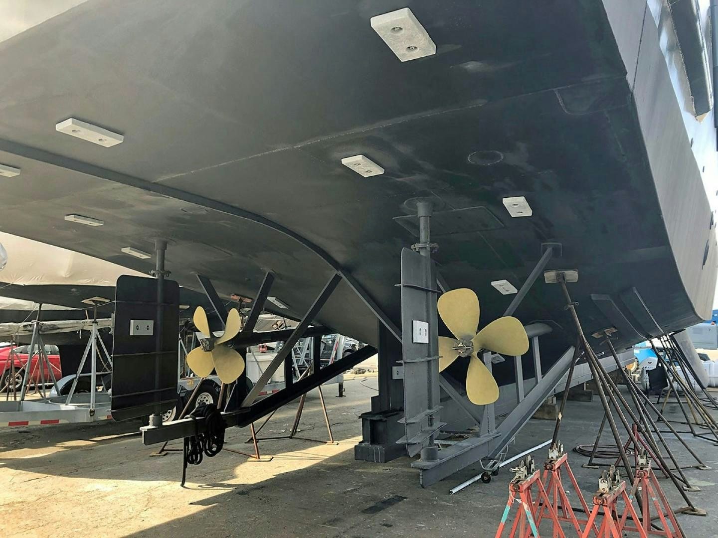 a machine on the floor aboard CARE BEAR Yacht for Sale