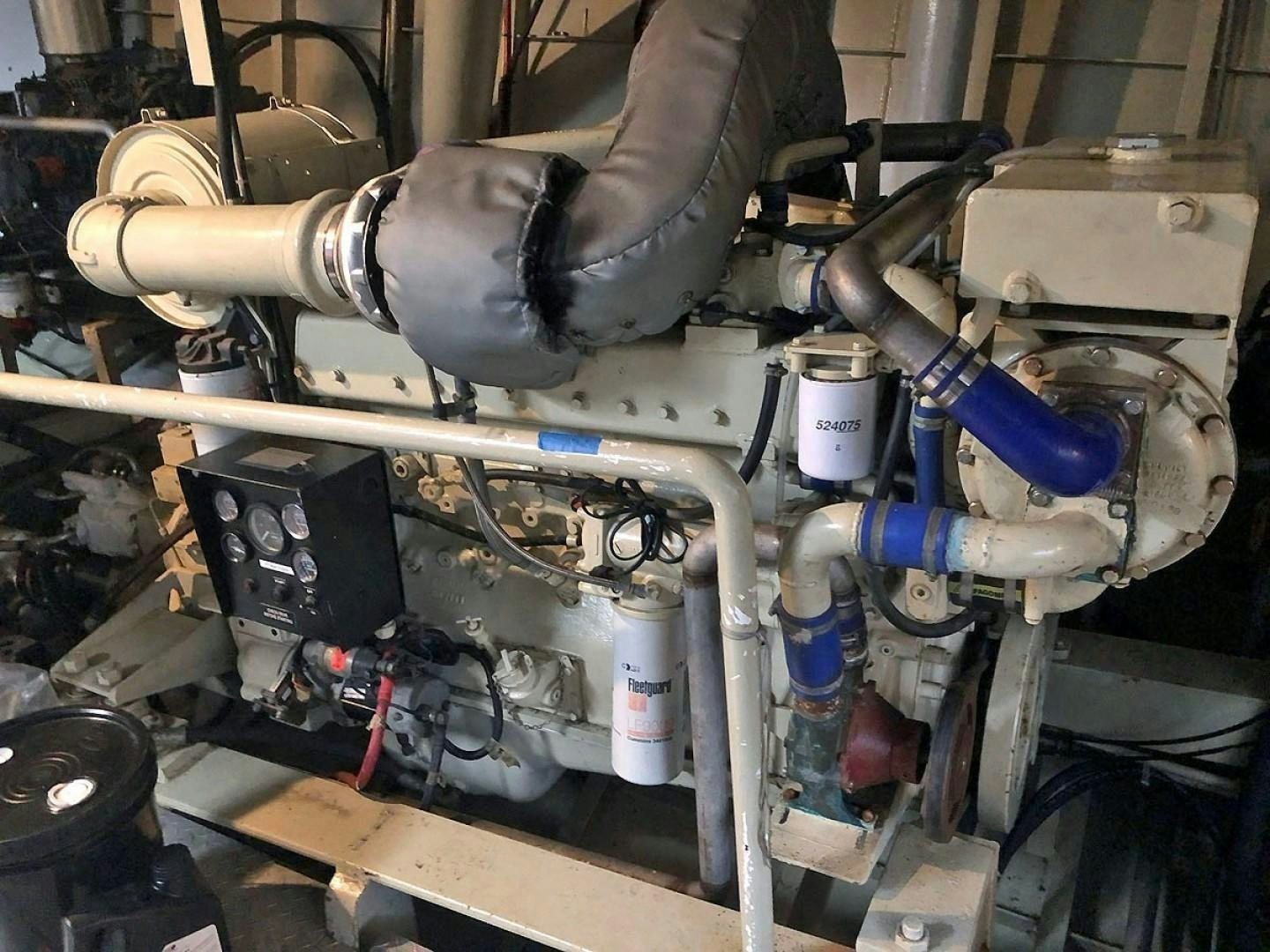 a close-up of a machine aboard CARE BEAR Yacht for Sale