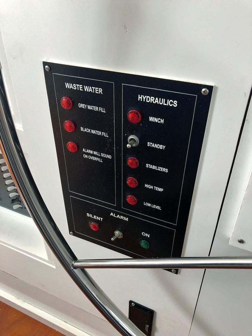 a black electronic device aboard CARE BEAR Yacht for Sale