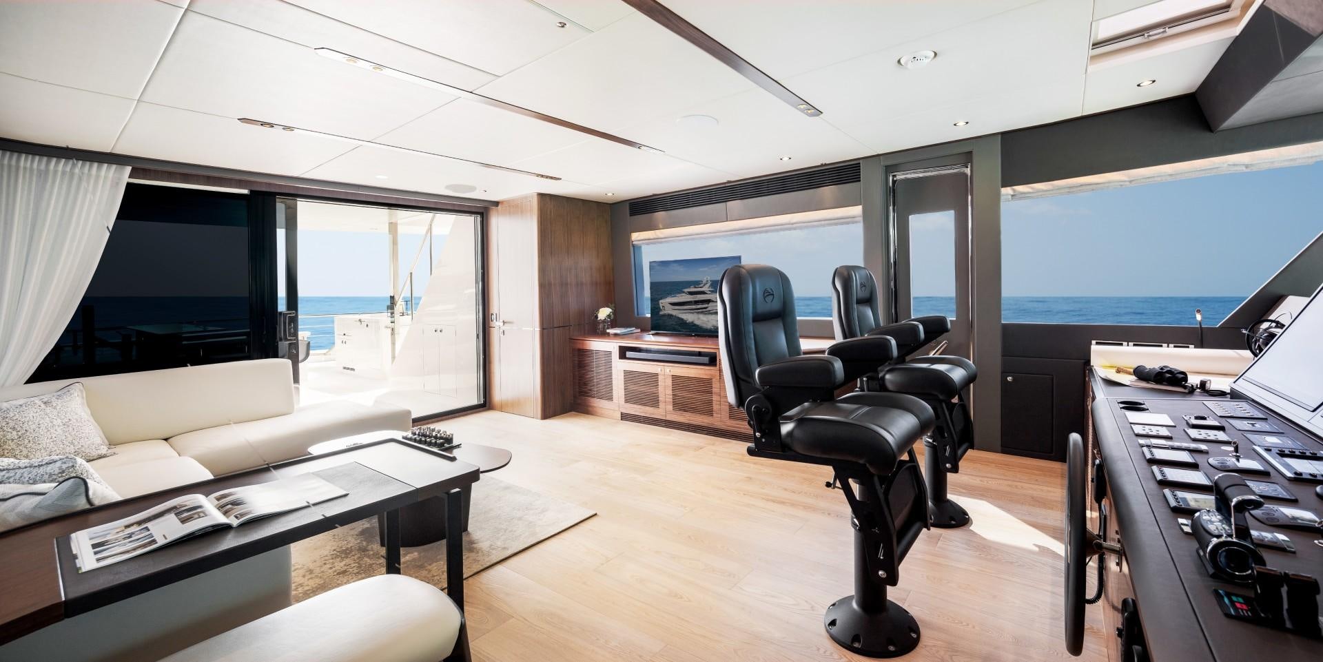 a room with a desk and a chair aboard FD92 219 Yacht for Sale