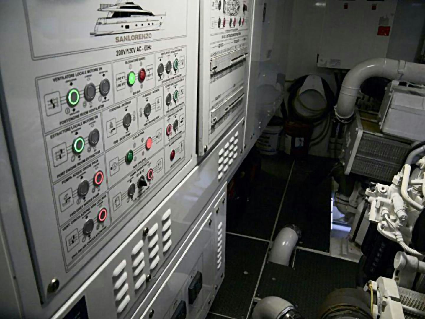 a machine with buttons and a screen aboard No Name Yacht for Sale