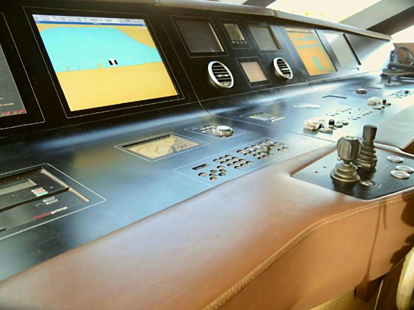 a control panel of a plane aboard No Name Yacht for Sale