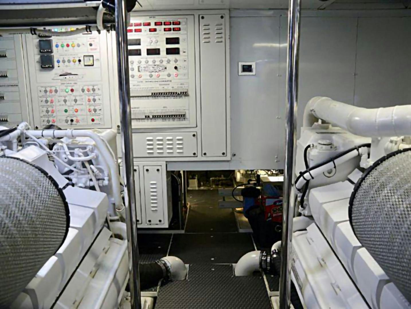 a machine with wires aboard No Name Yacht for Sale