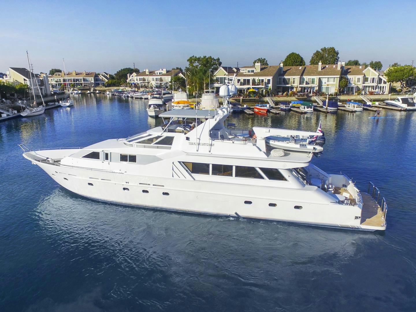 a boat in the water aboard THE FLYING DUTCHMAN Yacht for Sale