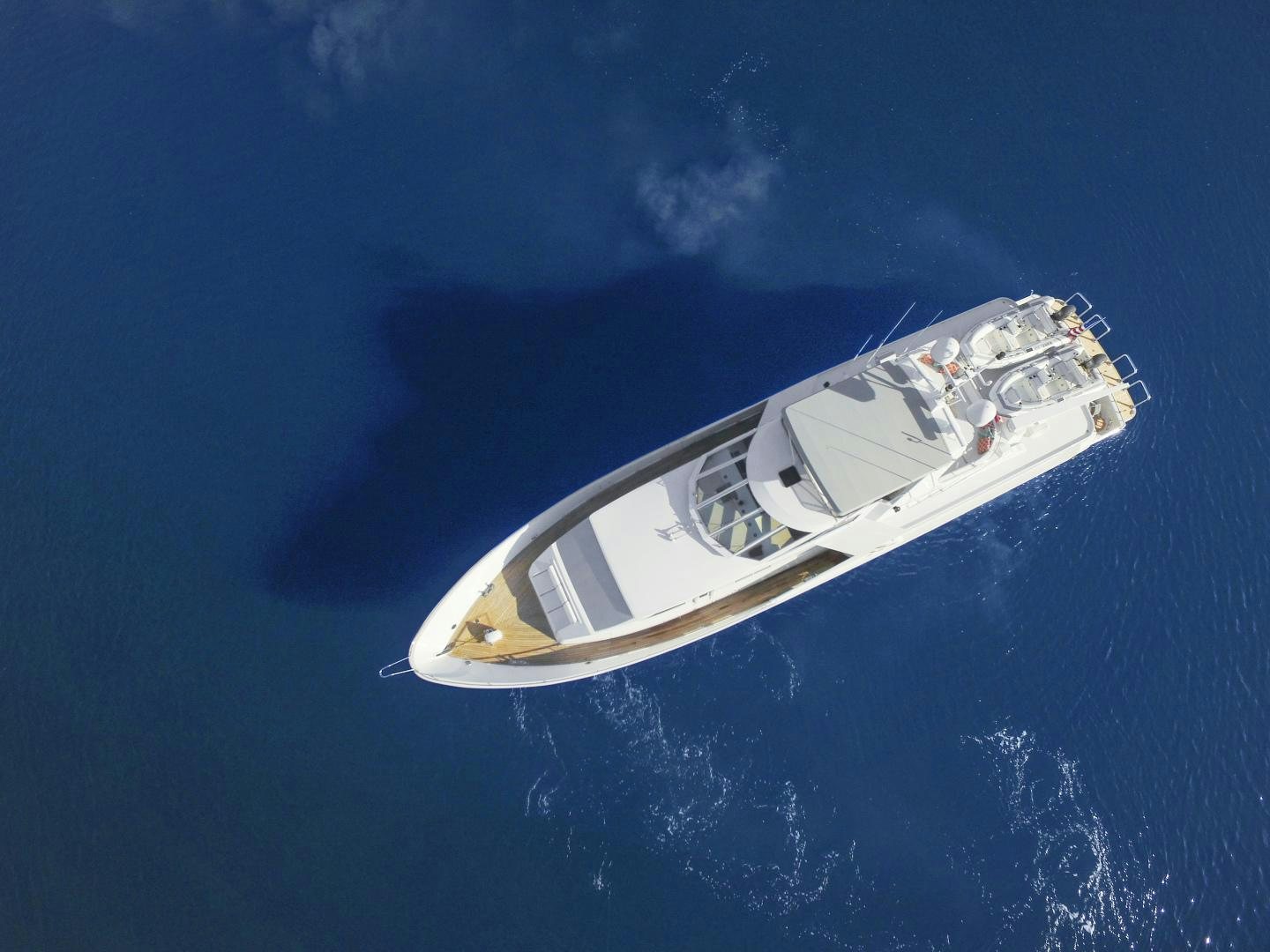 a space ship in the sky aboard THE FLYING DUTCHMAN Yacht for Sale