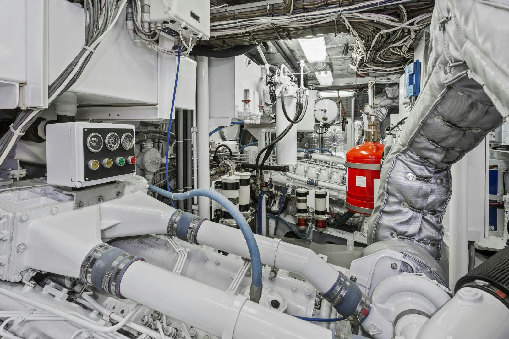 a close-up of a room aboard THE FLYING DUTCHMAN Yacht for Sale