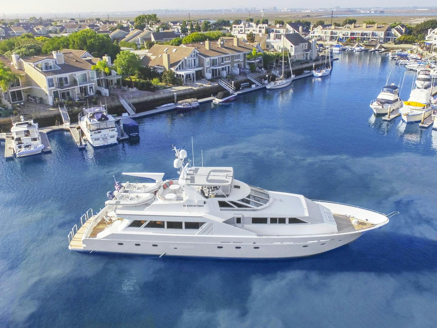 a boat in the water aboard THE FLYING DUTCHMAN Yacht for Sale