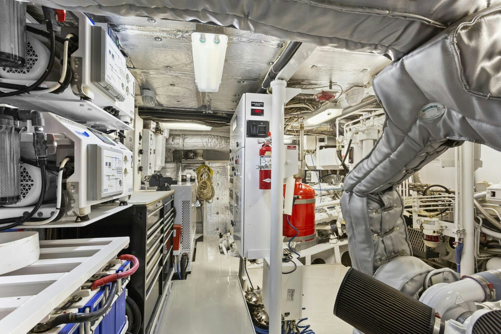 a close-up of a machine aboard THE FLYING DUTCHMAN Yacht for Sale