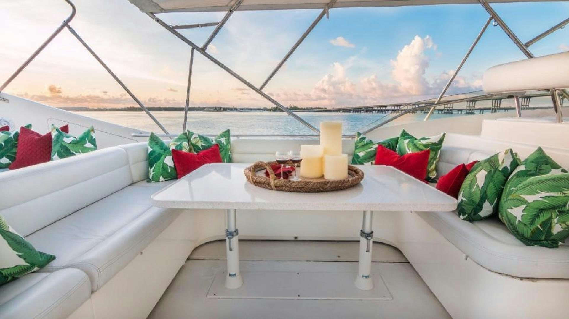 a table with food on it aboard PARADISE Yacht for Sale