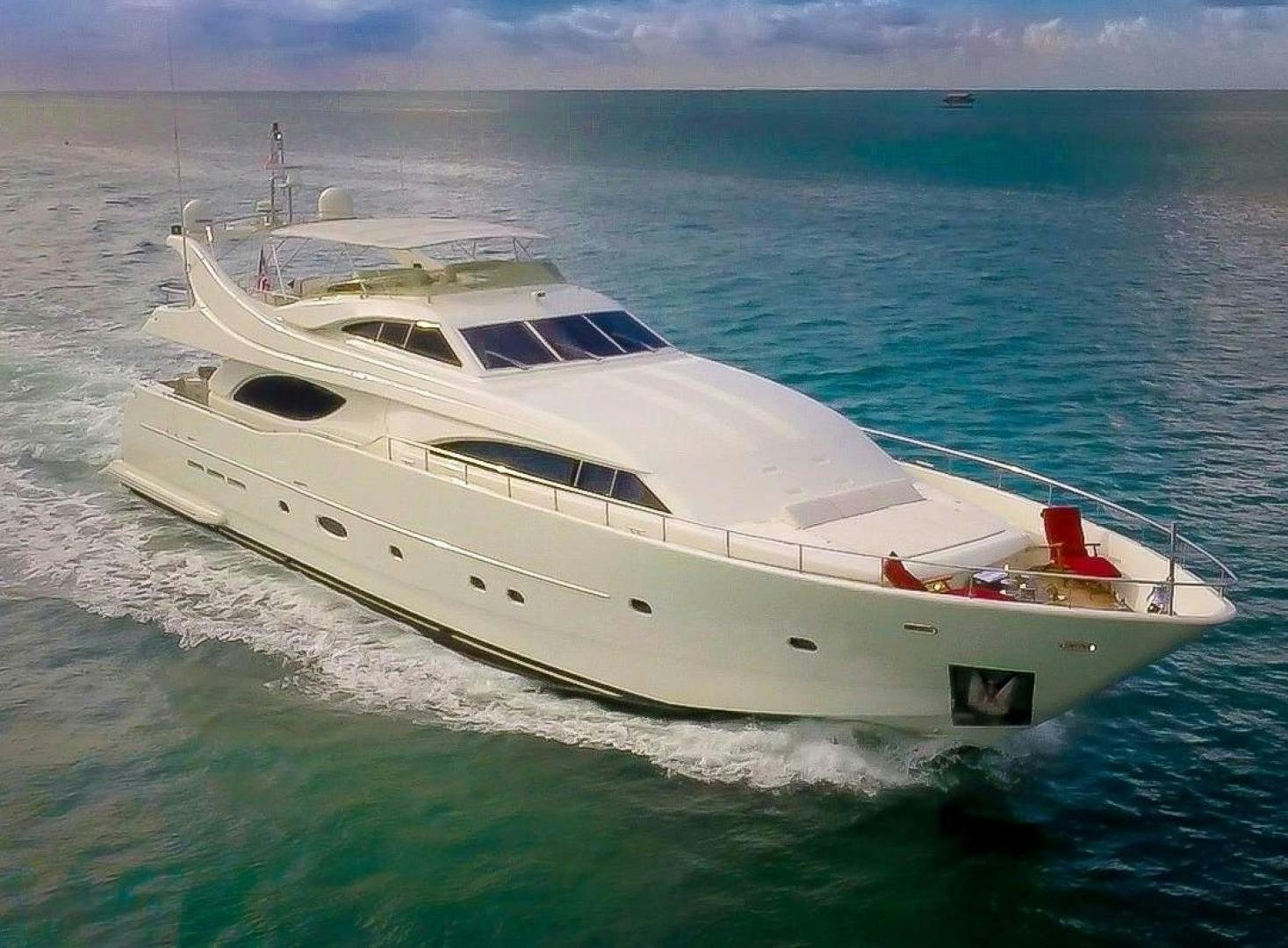 a white yacht in the water aboard PARADISE Yacht for Sale