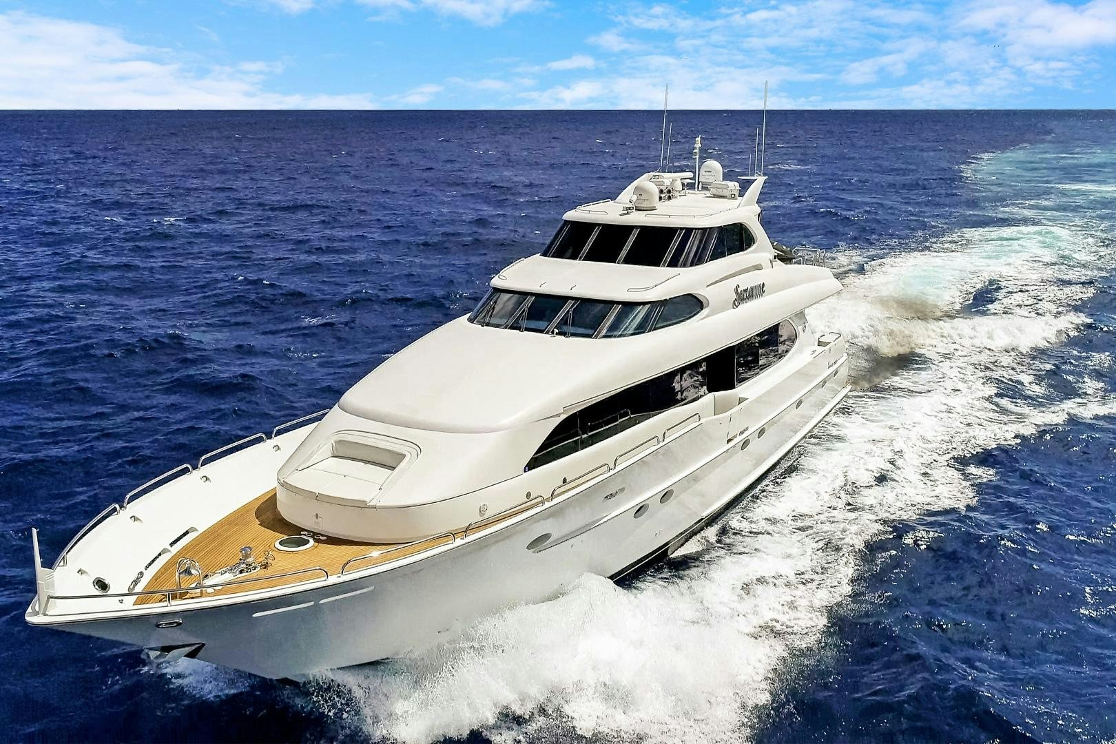 a boat on the water aboard SUZANNE Yacht for Sale