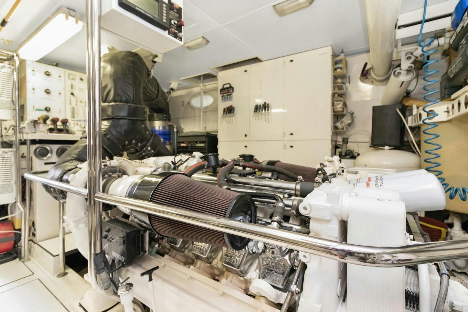 a machine in a factory aboard SUZANNE Yacht for Sale