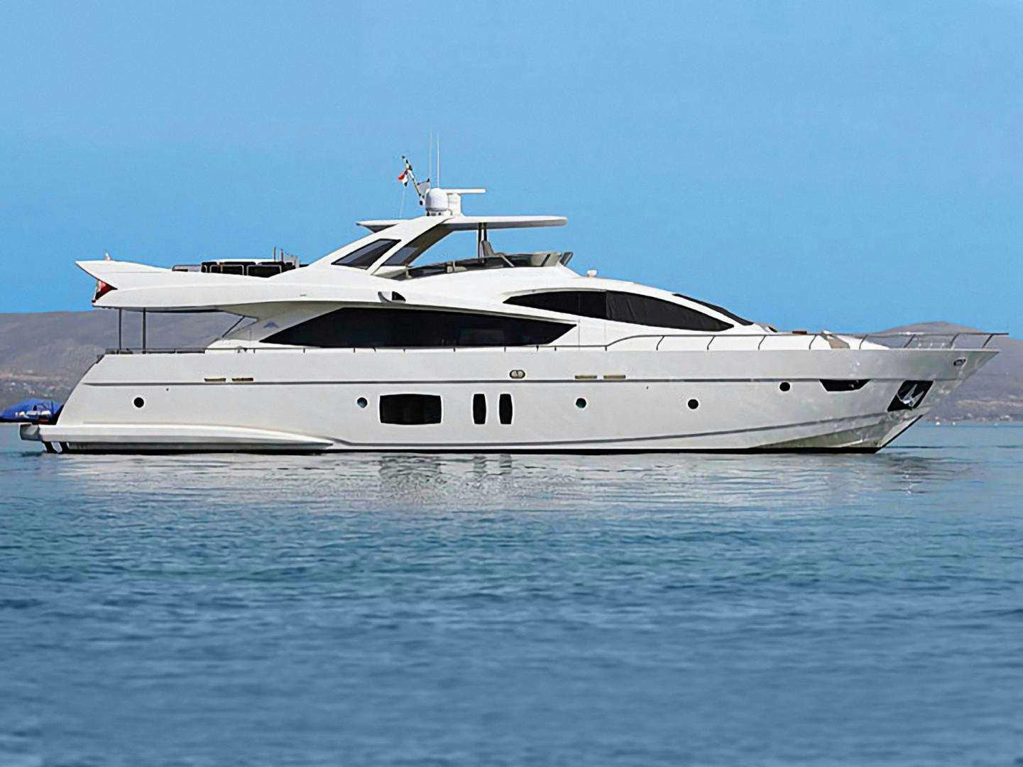 a white yacht in the water aboard GRACE Yacht for Sale