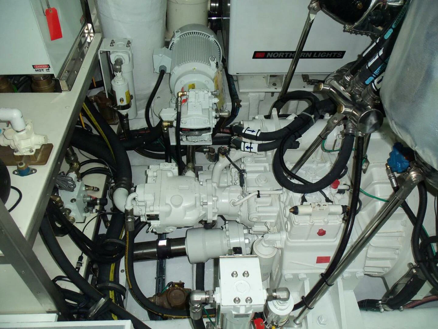 a machine with wires aboard JOHNSON 93 OPEN FB Yacht for Sale