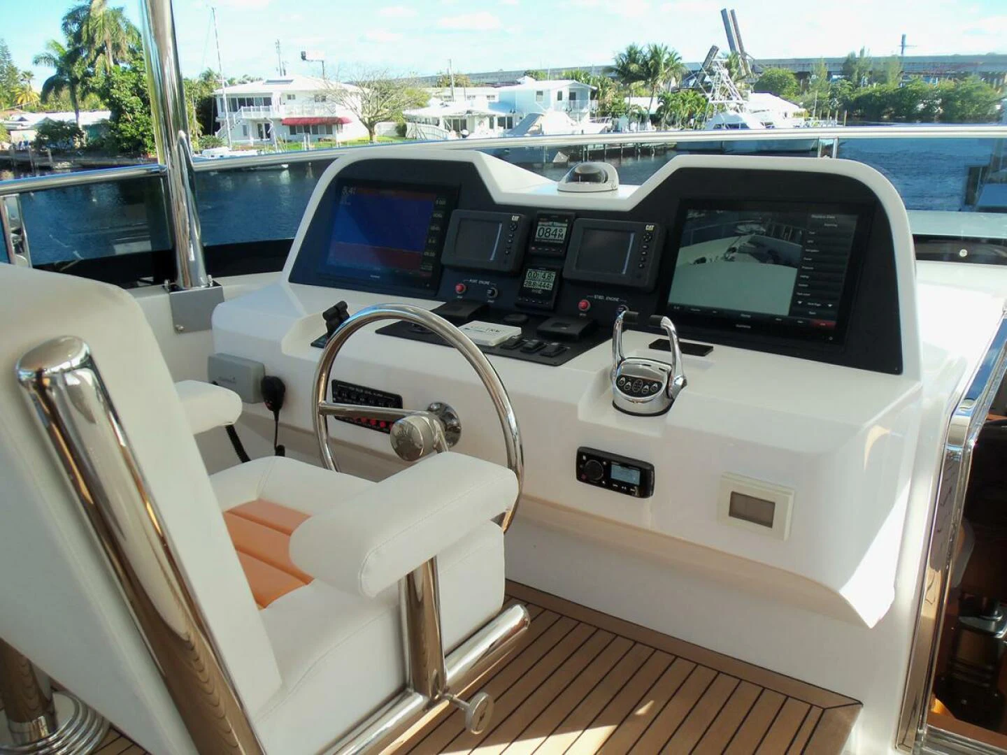 inside of a boat aboard JOHNSON 93 OPEN FB Yacht for Sale