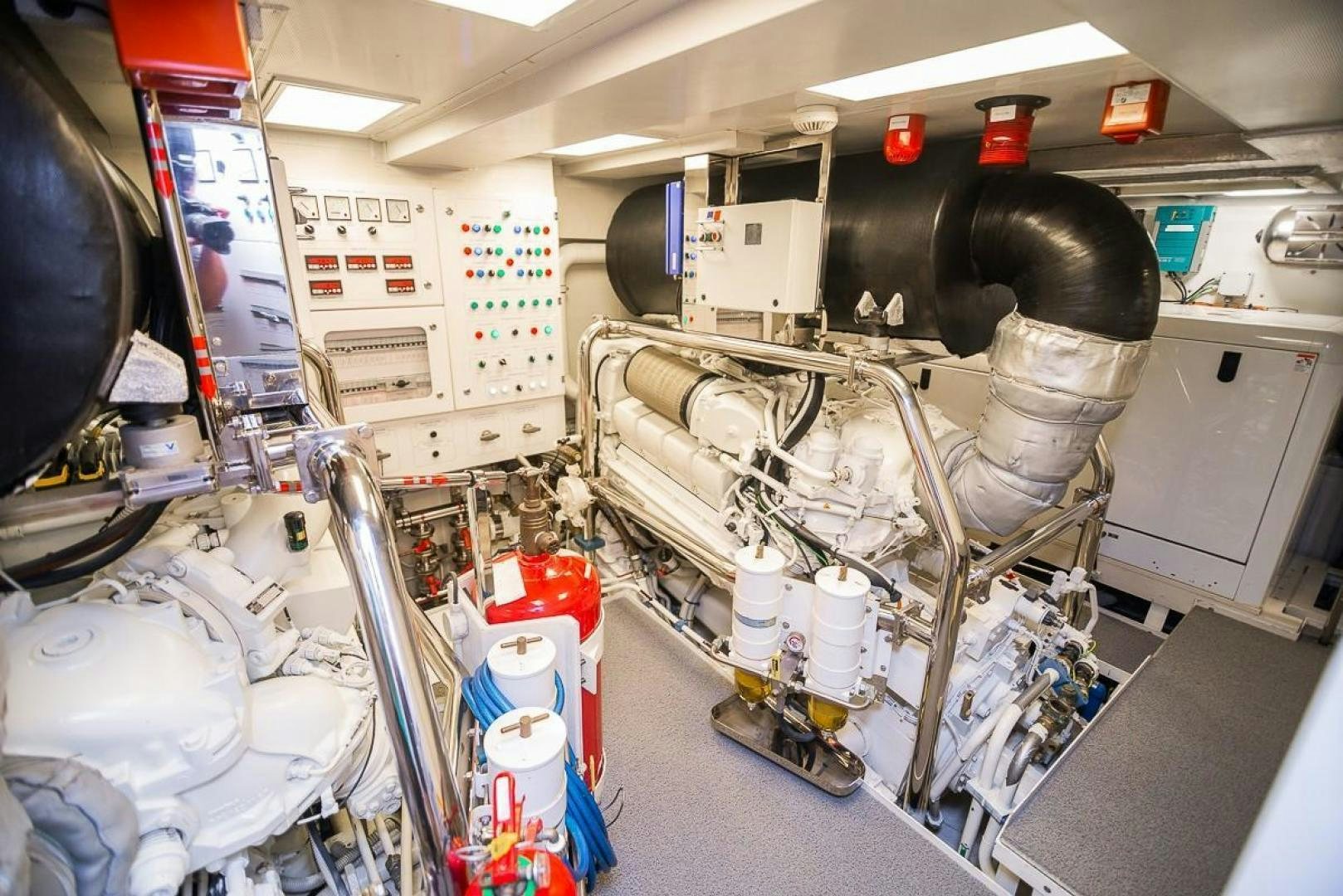 a room with machinery and equipment aboard ZAPHIRA Yacht for Sale