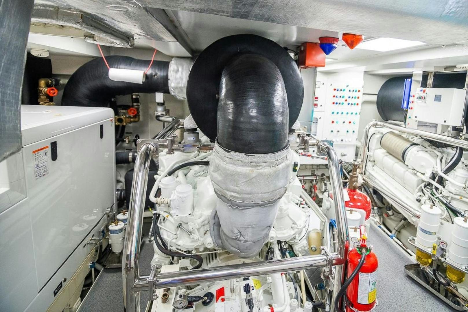 a large machine in a factory aboard ZAPHIRA Yacht for Sale