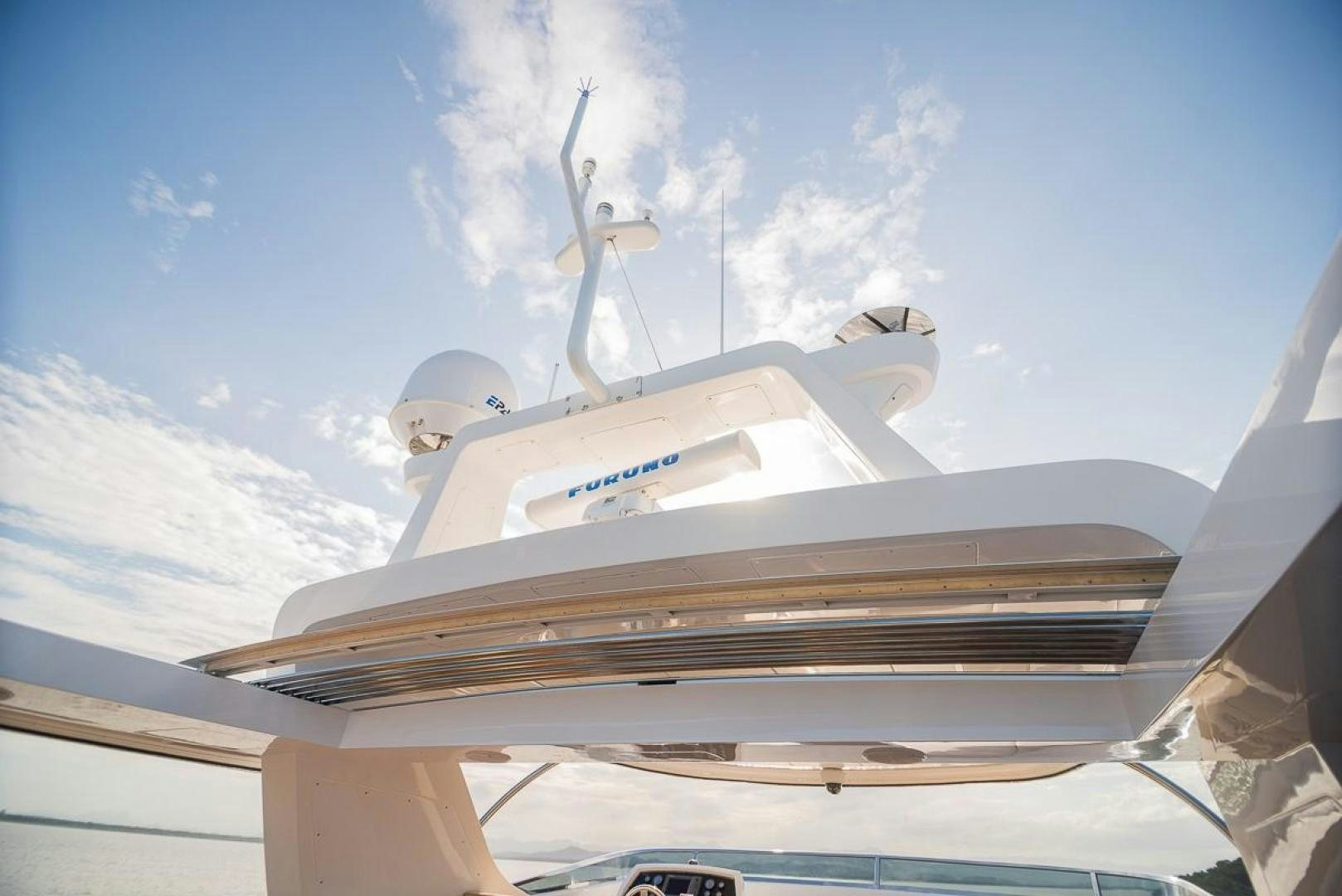 a large white ship aboard ZAPHIRA Yacht for Sale